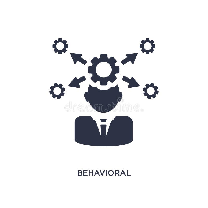 behavioral competency icon on white background. Simple element illustration from human resources concept vector illustration behavioral competency icon on white background. Simple element illustration from human resources concept vector illustration