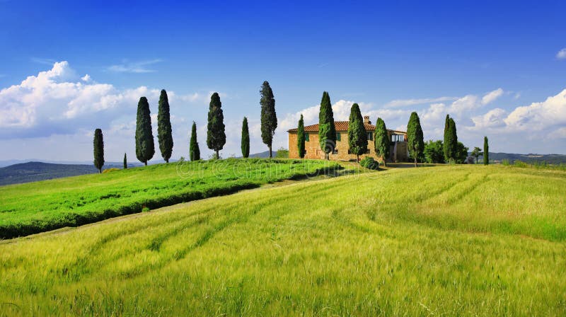 Bei paesaggi della Toscana L'Italia fotografia stock libera da diritti Bei paesaggi della Toscana L'Italia fotografia stock libera da diritti