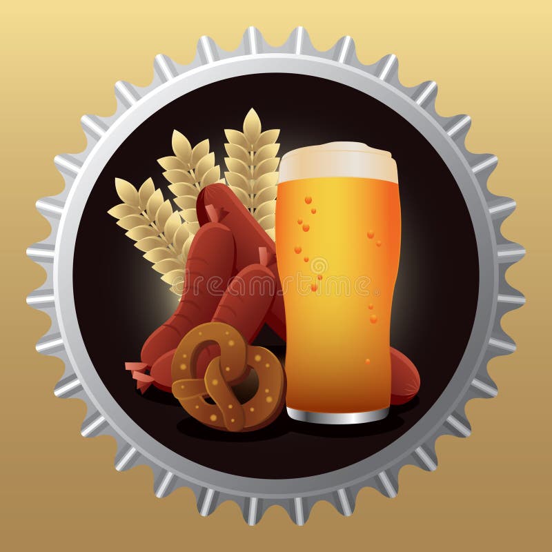 Beieren. vectorillustratie-decoratief ontwerp royalty-vrije illustratie