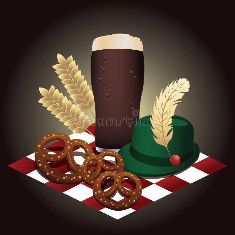 Beieren. vectorillustratie-decoratief ontwerp royalty-vrije illustratie