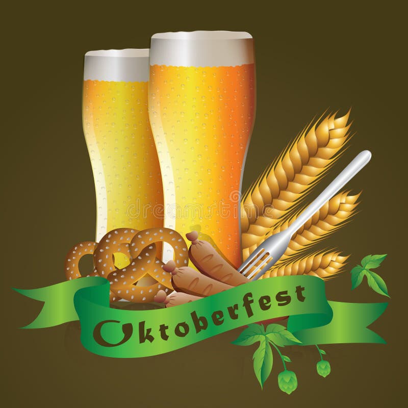 Beieren. vectorillustratie-decoratief ontwerp stock illustratie