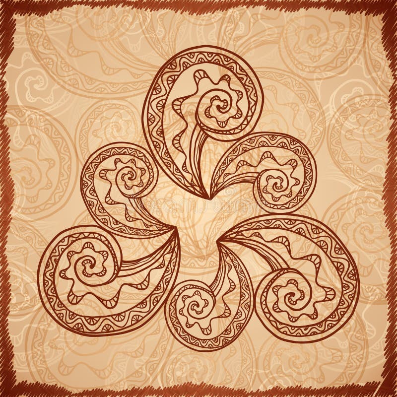 Beige abstrakter Hintergrund der Weinlese stock abbildung