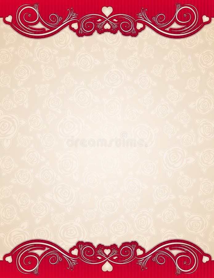 Beige background with roses