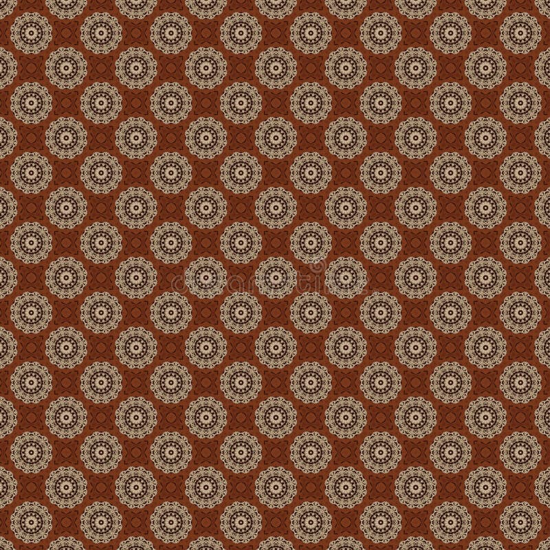 Beige an brown lace background with ornament. Textured pattern. Dark colors, pale hues.