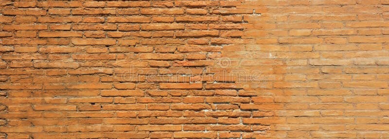 Beige concrete brick wall texture and background