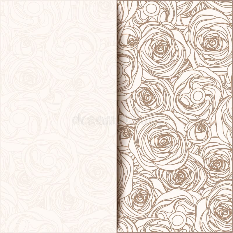 Beige Einladungskarte der Weinlese mit Rosen Auch im corel abgehobenen Betrag stock abbildung