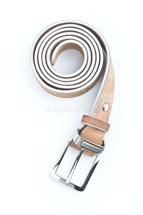 Beige leather belt 3