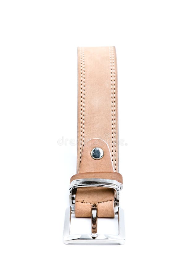 Beige leather belt 4