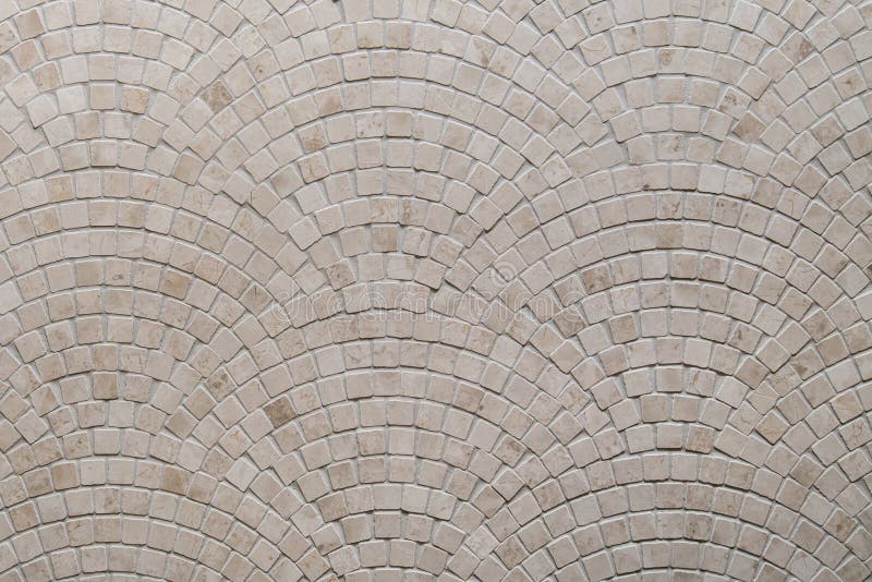 Beige Mosaic Tile Texture on the Bathroom Wall Stock Image - Image of ...