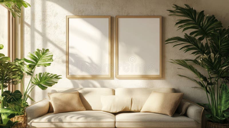 Image showcasing Cuspin Extra Large Neutral Abstract Wall Art for Living Room ...