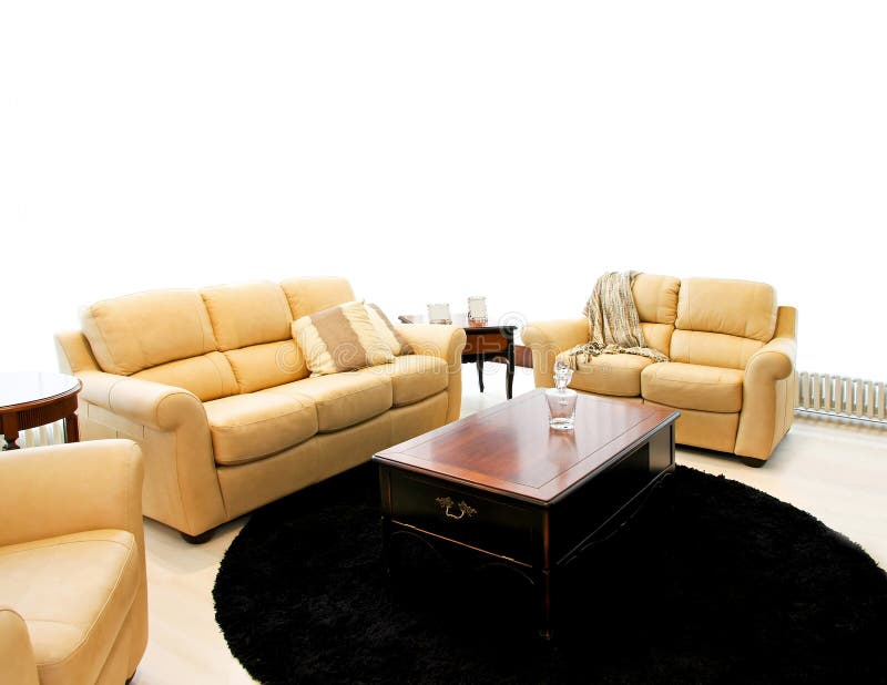 155 Contemporary Classic Living Room Beige Leather Sofa Stock Photos Free & RoyaltyFree Stock