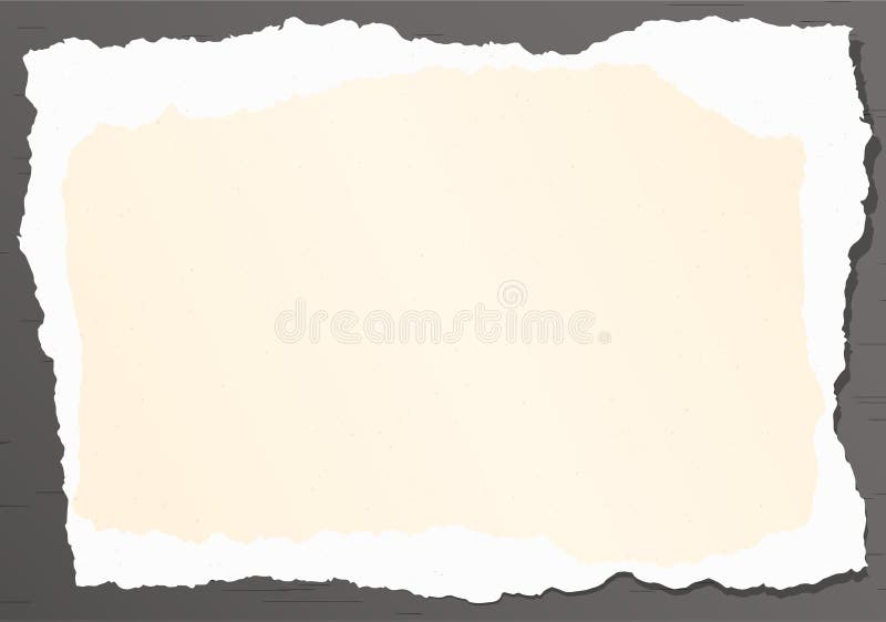 Beige sönderrivet kornigt papper på grå bakgrund royaltyfri illustrationer Beige sönderrivet kornigt papper på grå bakgrund royaltyfri illustrationer