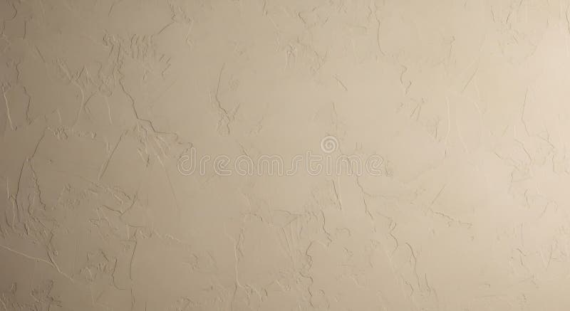 Beige Textured Wall with Decorative Plaster royalty free illustration