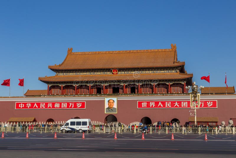 The Forbidden City Main Entrance Editorial Photography - Image of ...