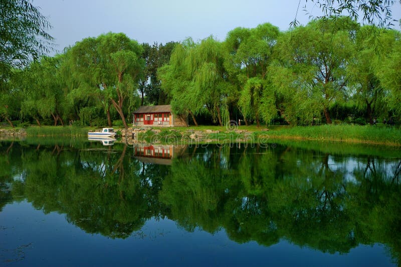 The Summer Palace is the most famous emperor garden in china. Ancient gardens in the modern city is Beijing cityscape. The Summer Palace is the most famous emperor garden in china. Ancient gardens in the modern city is Beijing cityscape.