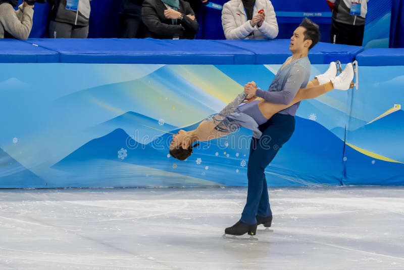 BEIJING 2022 Pair Figure Skating Short Program Editorial Stock Image