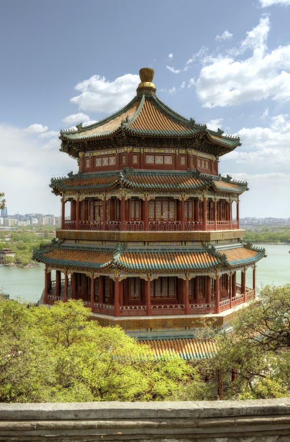 Summer Palace in Beijing, China. Hdr bridge stock images, royalty-free photos and pictures