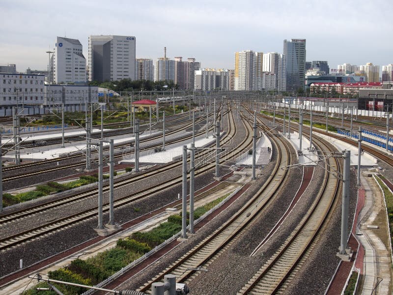Beijing Railway Station,High Speed â€‹â€‹Rail stock photography
