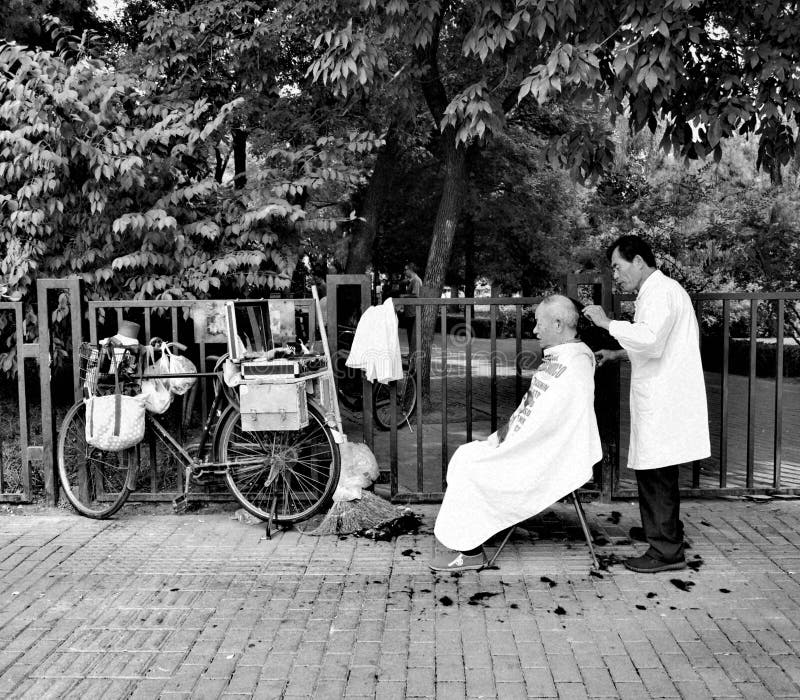 Beijing Street Barber Bike