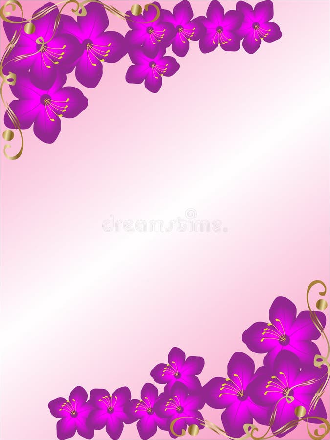 Beira de canto floral do fundo ilustração stock Beira de canto floral do fundo ilustração stock