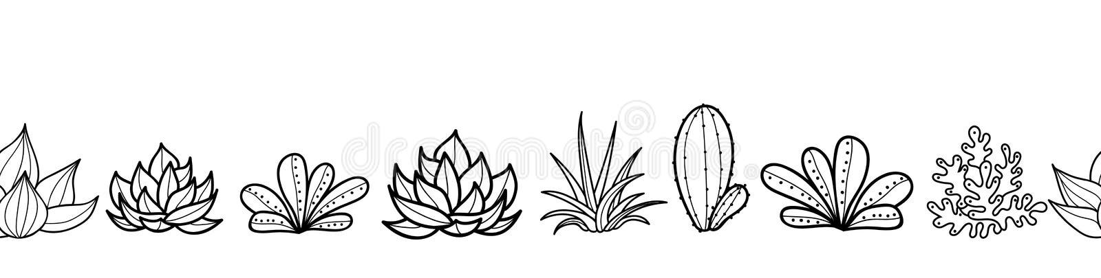 Ilustração em preto, preto e branco Cactaceae desenho pintura, planta de cacto  preto e branco padrão, Pintura em aquarela, branco, texto png