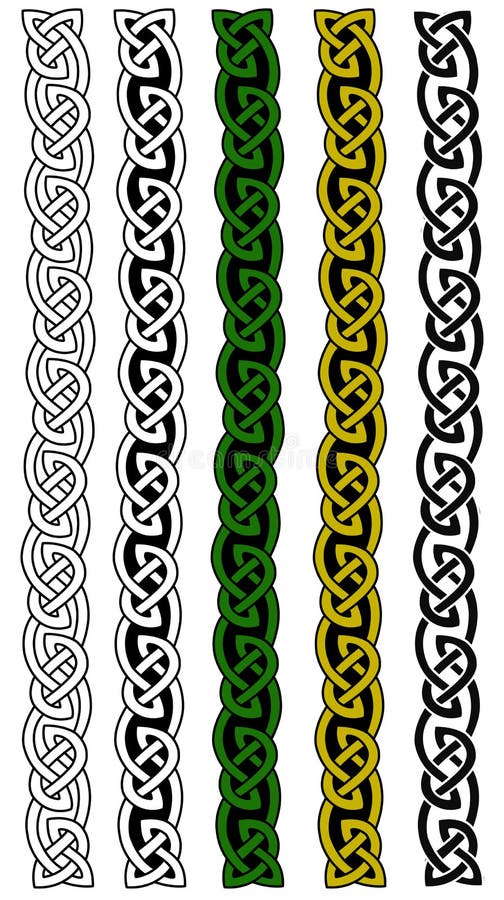 Beiras celtas ilustração royalty free Beiras celtas ilustração royalty free