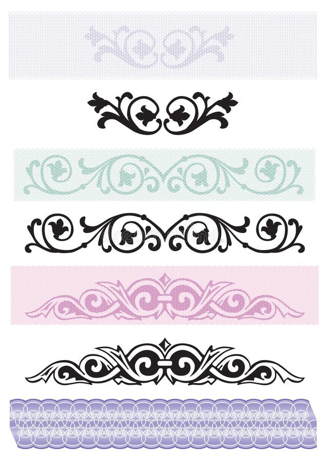 Beiras - vetor dos elementos do projeto ilustração royalty free Beiras - vetor dos elementos do projeto ilustração royalty free