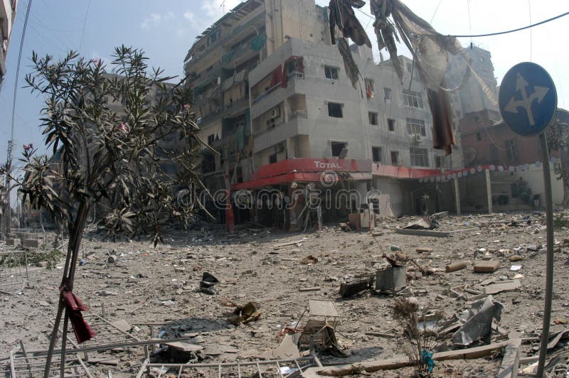 Beirut Under Bombing stock photos Beirut Under Bombing stock photos