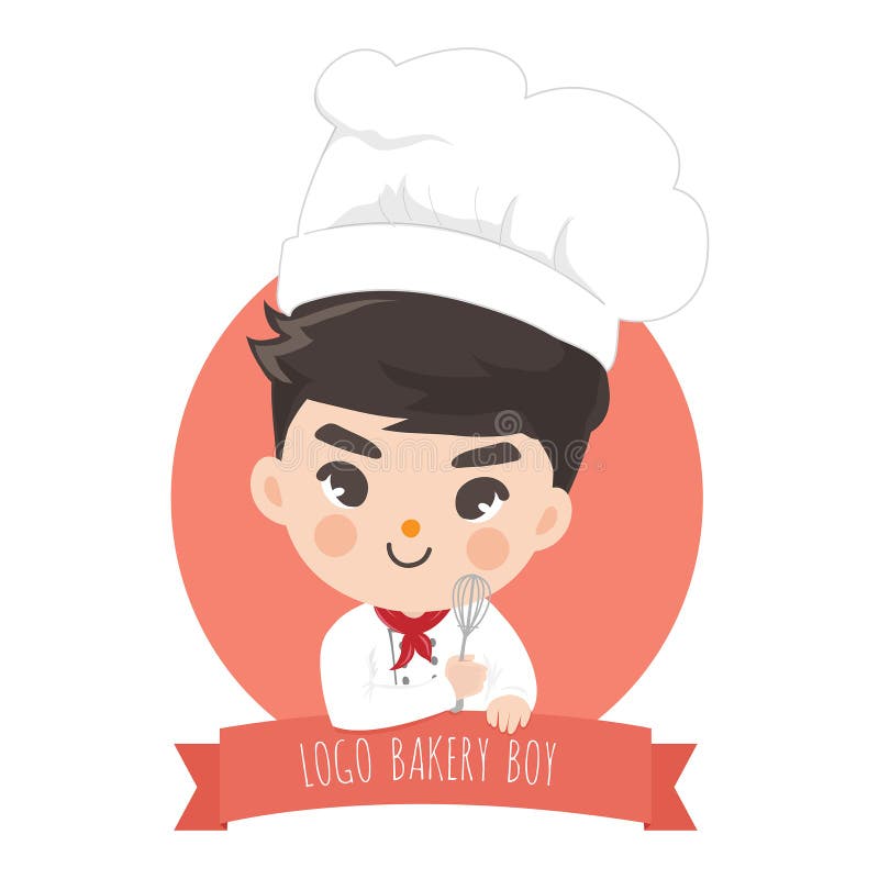 Bekery del muchacho del cocinero del logotipo lindo libre illustration Bekery del muchacho del cocinero del logotipo lindo libre illustration