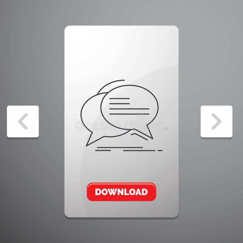 Bel, praatje, mededeling, toespraak, het Pictogram van de besprekingslijn in Carousal het Ontwerp van de Pagineringschuif & Rode stock illustratie Bel, praatje, mededeling, toespraak, het Pictogram van de besprekingslijn in Carousal het Ontwerp van de Pagineringschuif & Rode stock illustratie