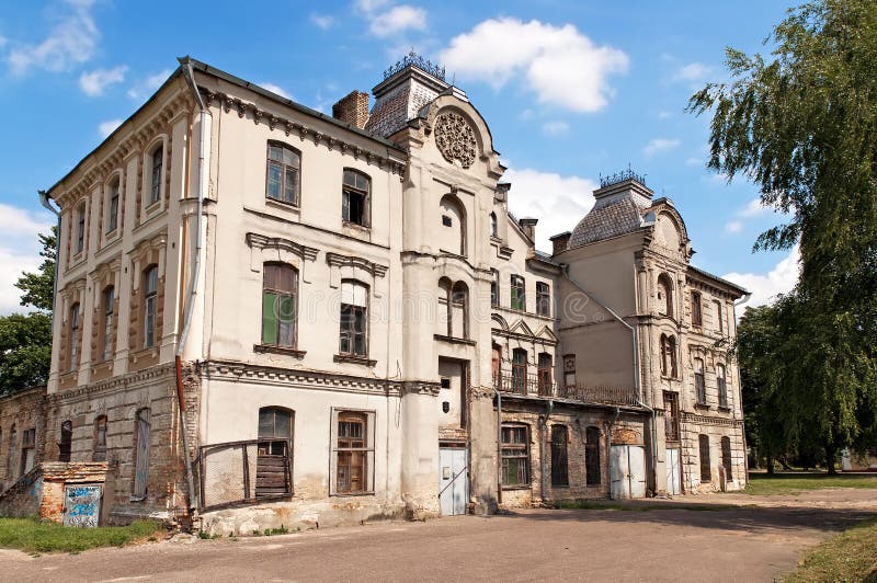 Belarus dilapidated grodno den gammala synagogan