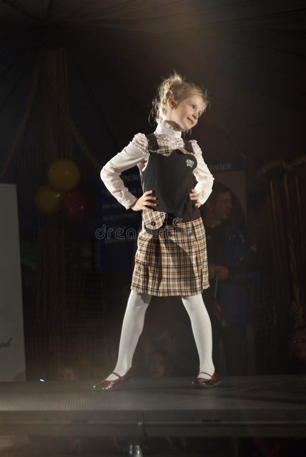 Belarus Fashion Week. Child Fashion Editorial Stock Photo - Image of ...