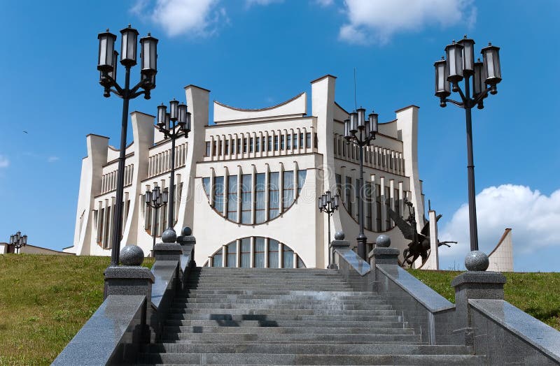 Belarus Grodno cityscape the famouse theater