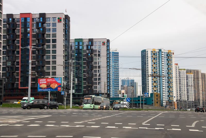 Belarus, Minsk 28 October, 2022 Modern Houses in Minsk World