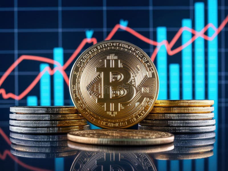 Beleggingsgids voor bitmunt royalty-vrije illustratie