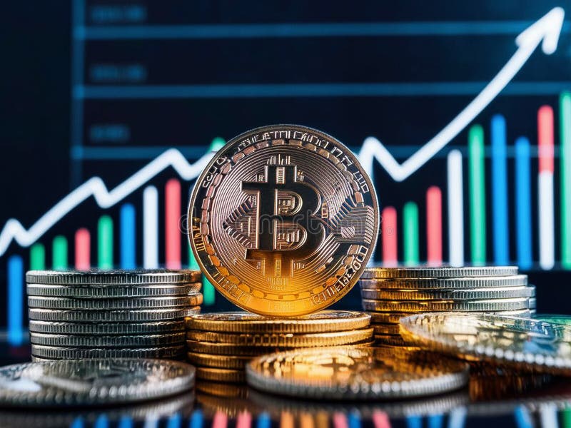 Beleggingsgids voor bitmunt royalty-vrije illustratie