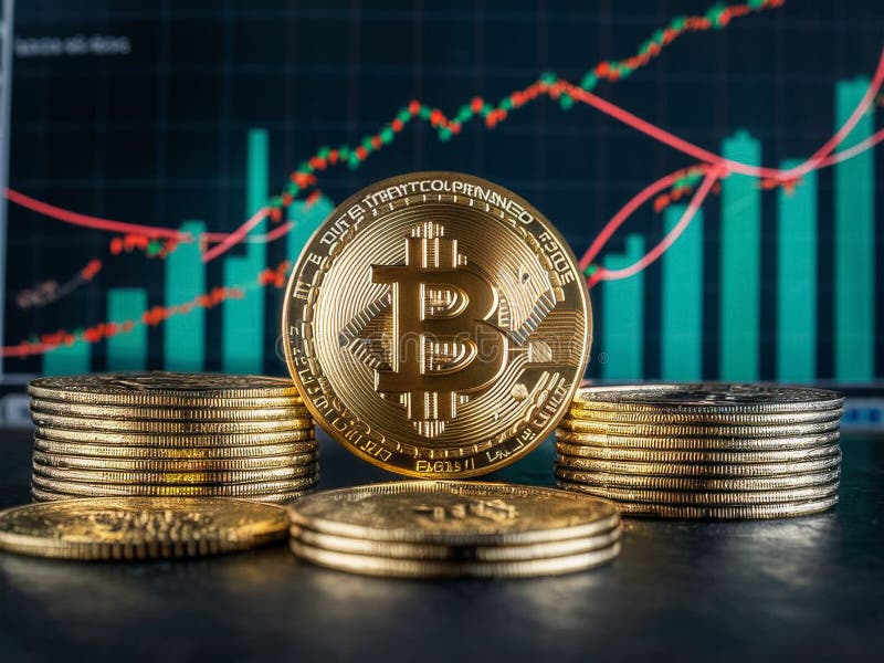 Beleggingsgids voor bitmunt royalty-vrije illustratie