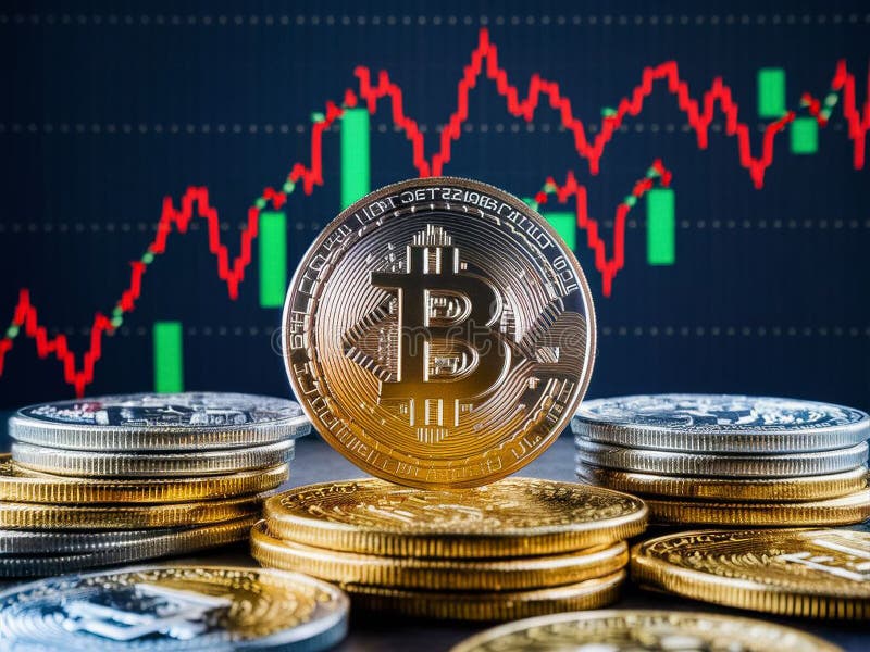 Beleggingsgids voor bitmunt stock illustratie