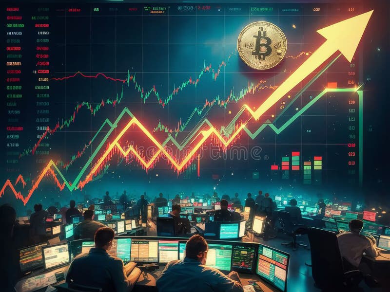 Beleggingsgids voor bitmunt vector illustratie