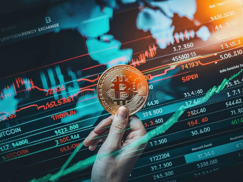 Beleggingsgids voor bitmunt royalty-vrije illustratie