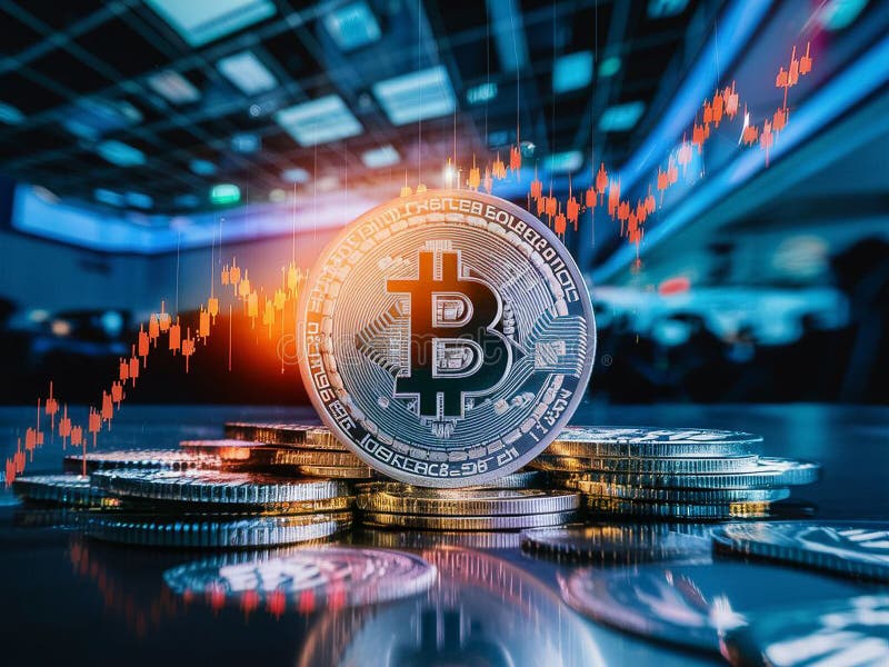 Beleggingsgids voor bitmunt royalty-vrije illustratie