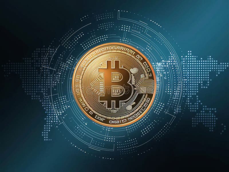 Beleggingsgids voor bitmunt vector illustratie