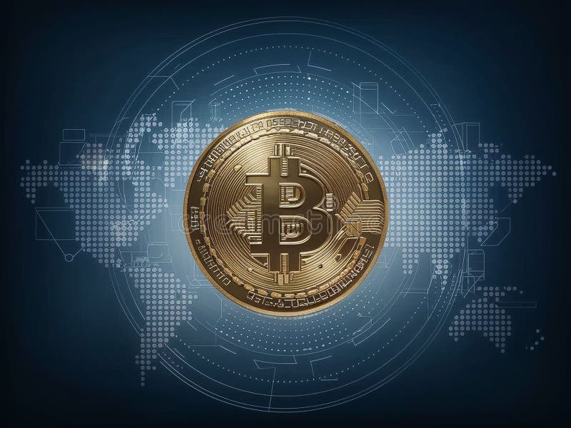 Beleggingsgids voor bitmunt vector illustratie