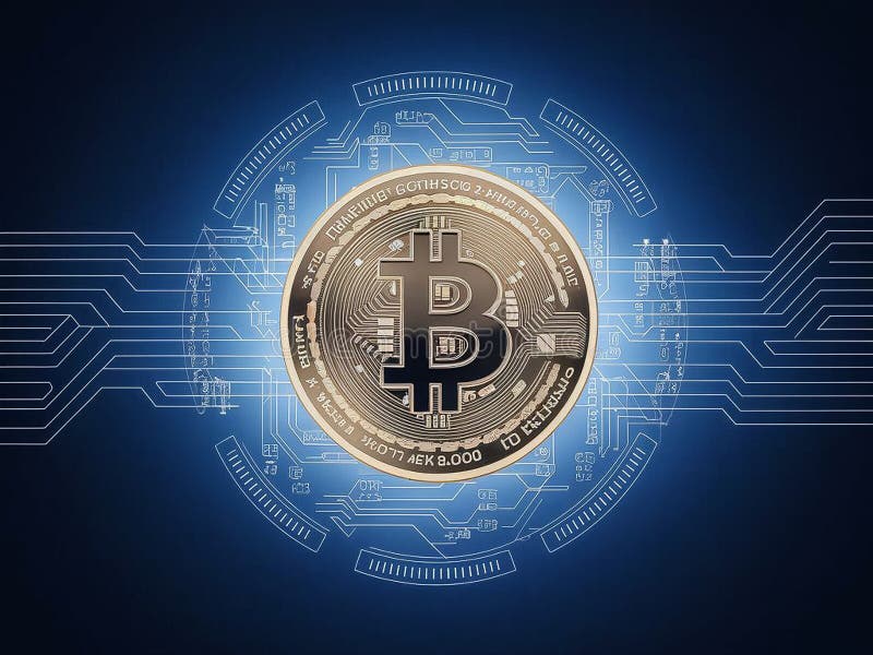 Beleggingsgids voor bitmunt royalty-vrije illustratie