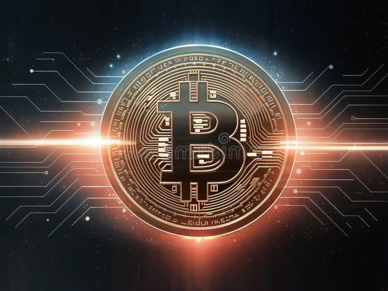 Beleggingsgids voor bitmunt vector illustratie