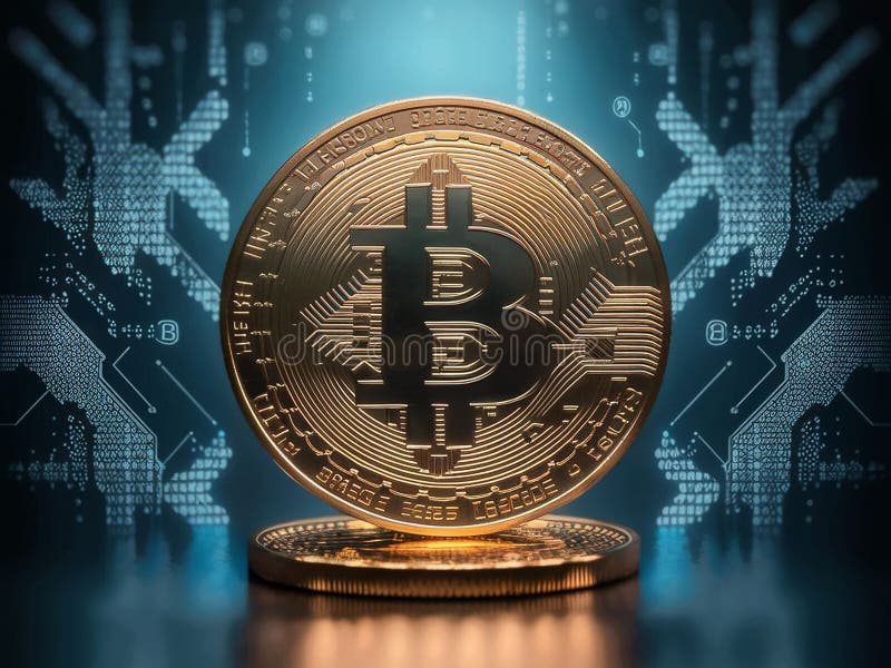 Beleggingsgids voor bitmunt stock illustratie