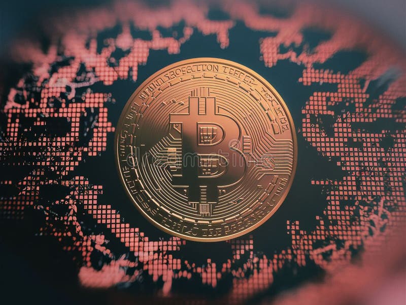 Beleggingsgids voor bitmunt royalty-vrije illustratie