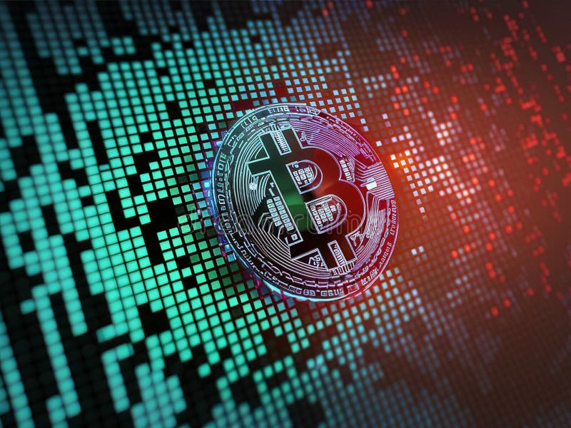 Beleggingsgids voor bitmunt stock illustratie