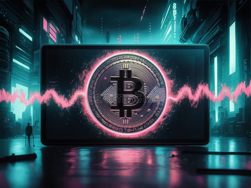 Beleggingsgids voor bitmunt stock illustratie