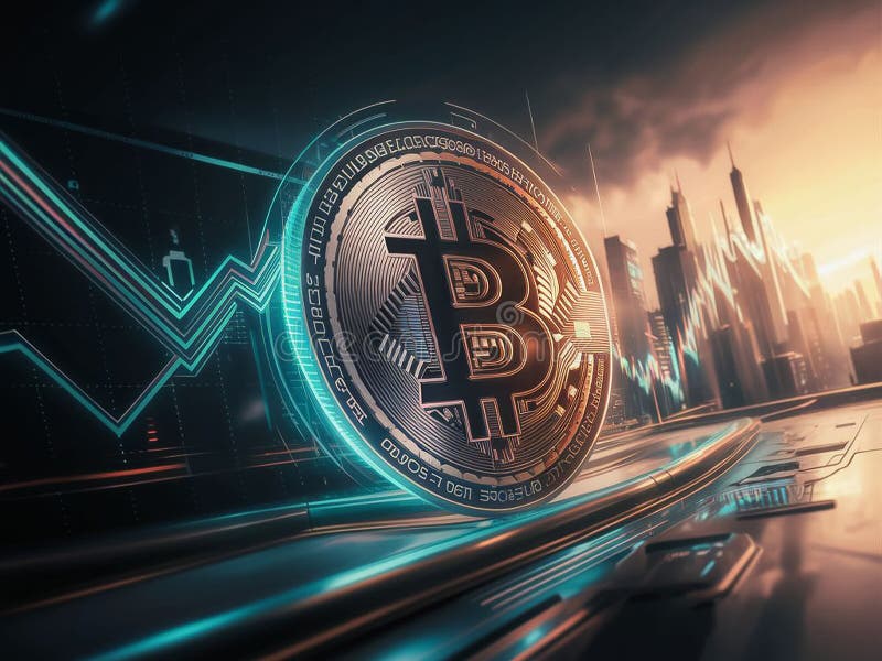 Beleggingsgids voor bitmunt vector illustratie